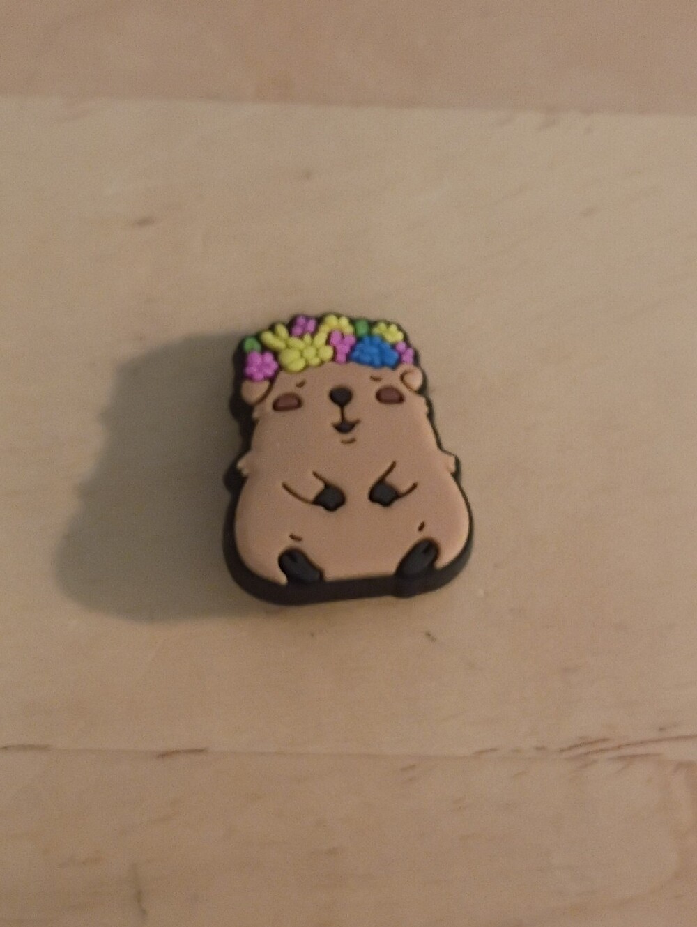 10 for $10 Jibbitz Croc Charms - Capybara w/ Floral Headdress 2 - New Shoe Charm